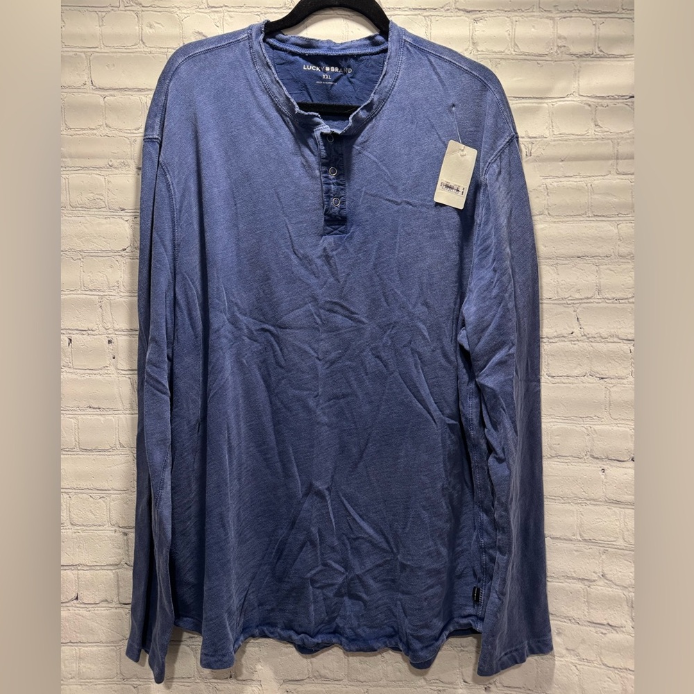 Lucky Brand Men's Indigo Long Sleeve Tee